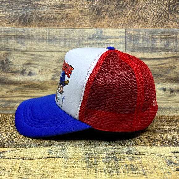 Big League Chew Mens Trucker Hat Blue Snapback Vintage Baseball Bubble Gum Logo - Picture 3 of 8